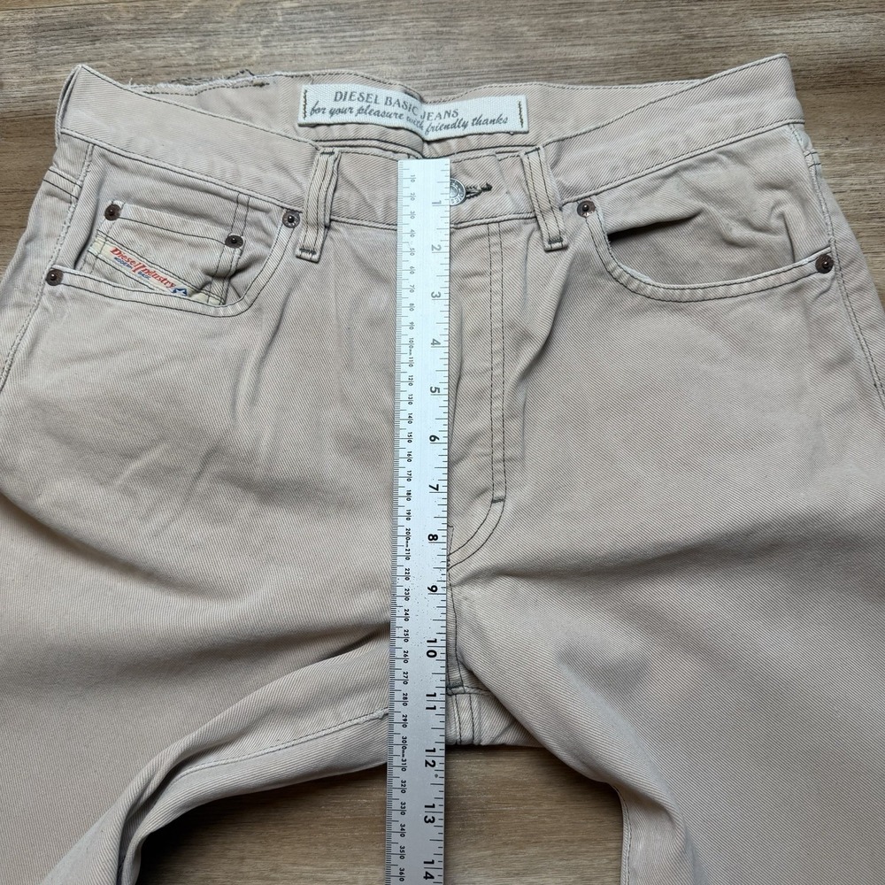 Vintage Diesel Saddle Jeans Men 32x31 Brown Loose Tapered Button Fly Y2K (Tag33) - Picture 9 of 12